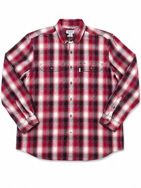 Carhartt Rugged Flex Plaid Flannel Shirt Red Men's XL